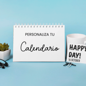 Calendario de mesa triangular